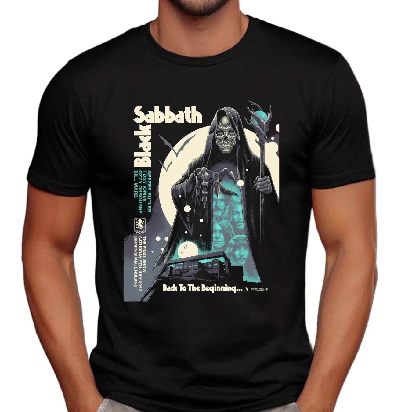 Black Sabbath The Final Show Back To The Beginning Skeleton T Shirt