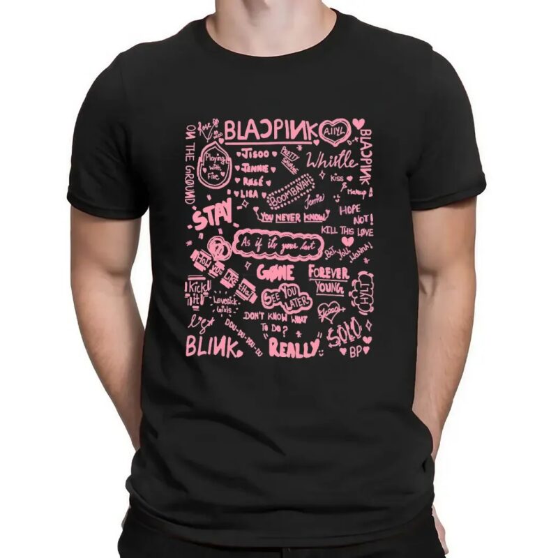 Blackpink Song List World Tour 2025 Kpop Fan Art T Shirt