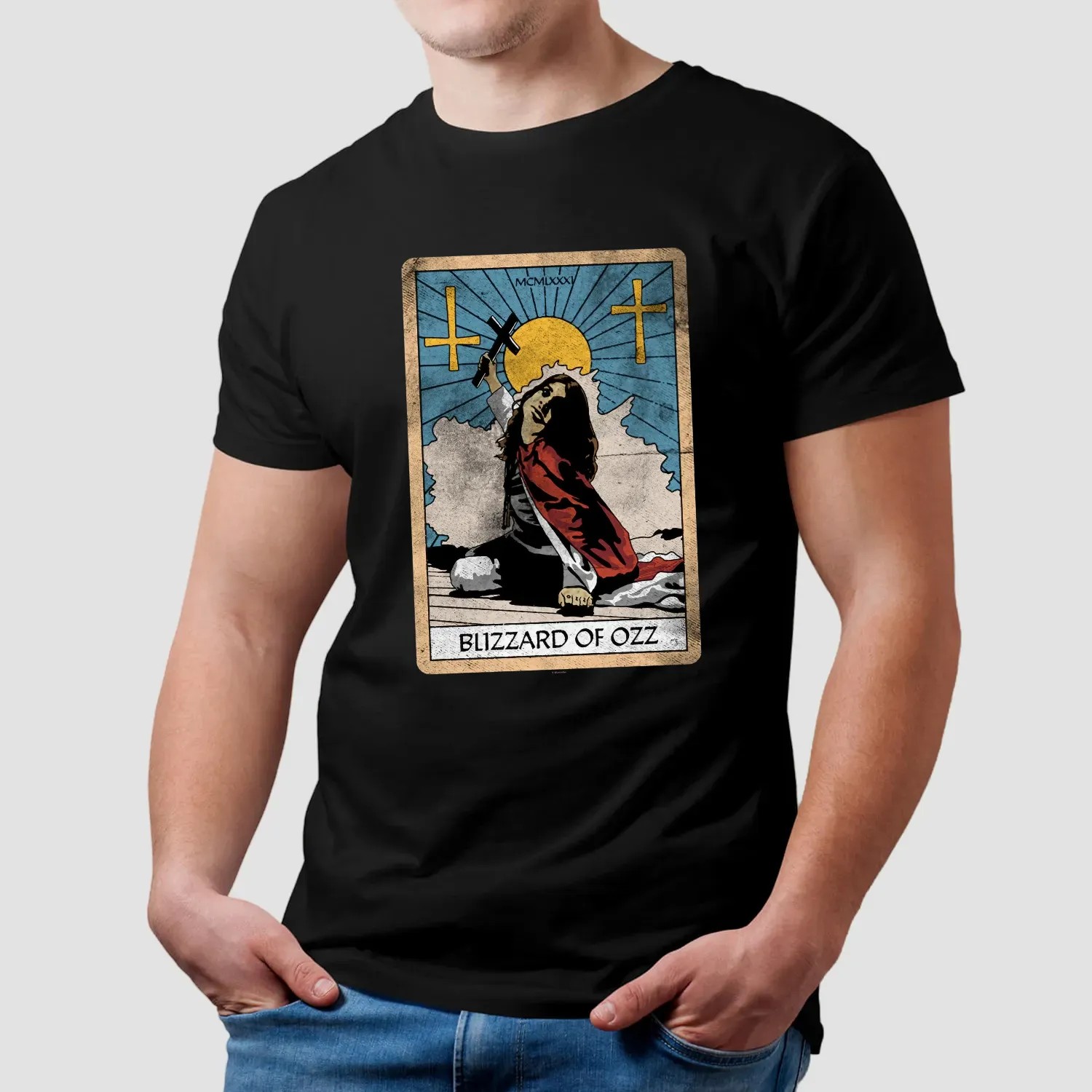 Blizzard Of Ozz Tarot Card Vintage T Shirt