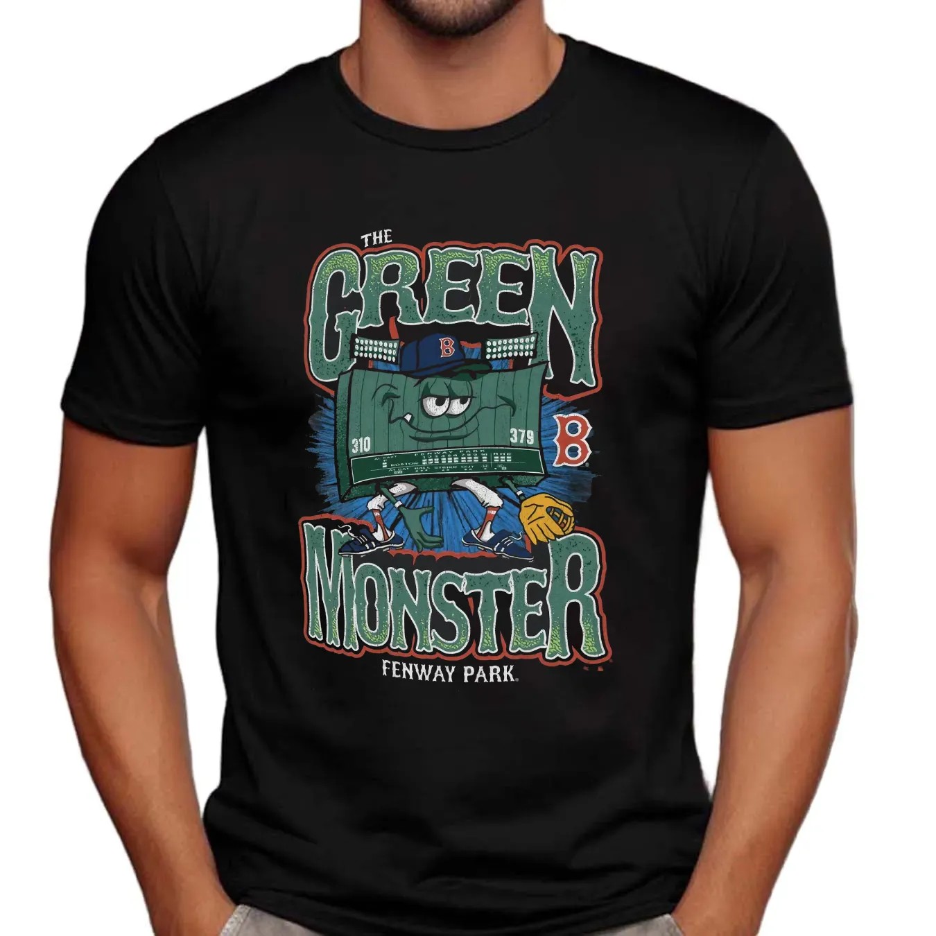 Boston Red Sox Jarren Duran Wearing The Green Monster Fenway Park T Shirt