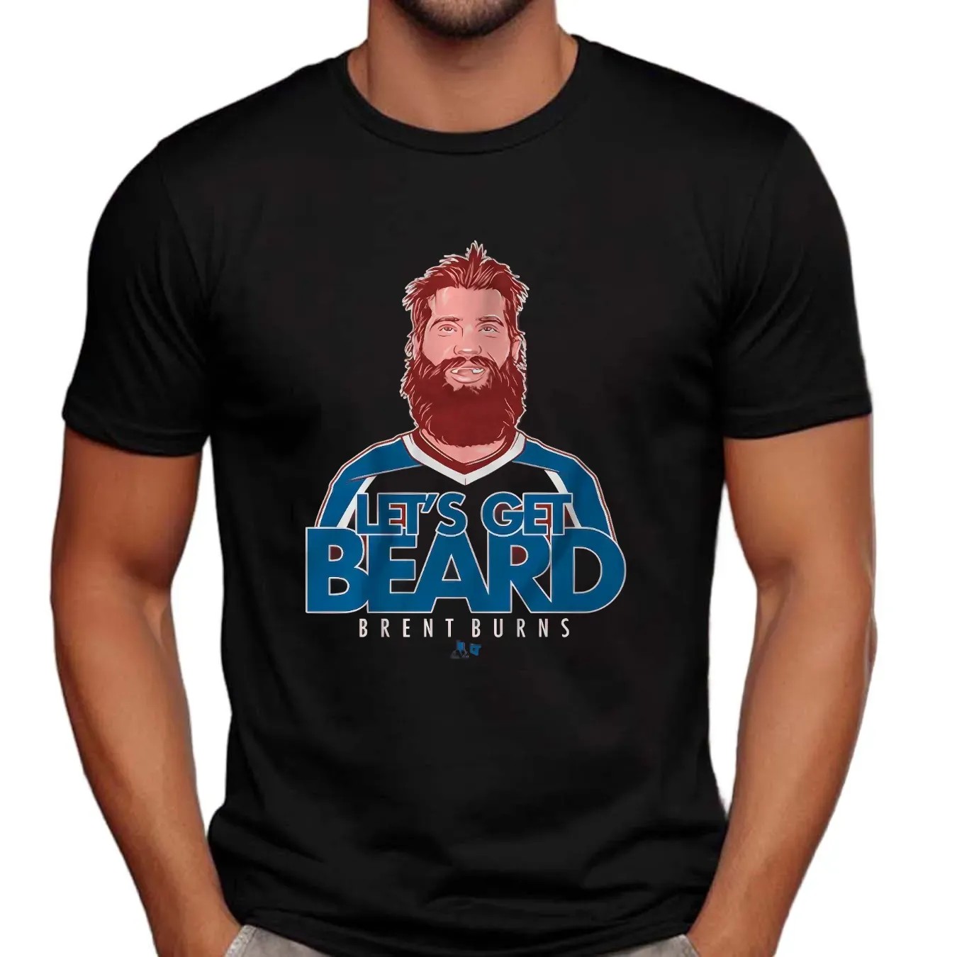 Brent Burns Let's Get Beard Colorado Avalanche Hockey Graphic T Shirt
