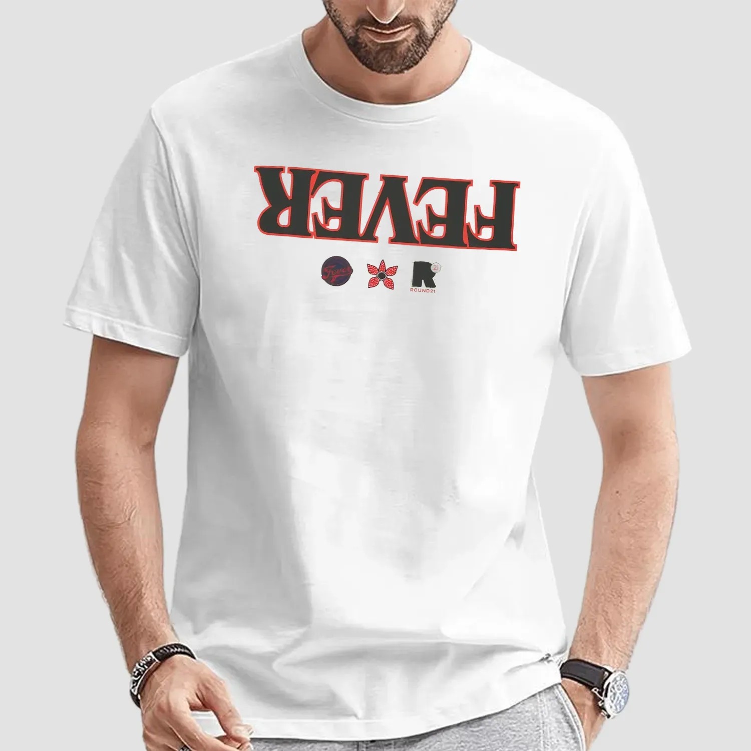 Caitlin Clark Wears Fever Indiana Fever Basketball Upside Down T Shirt