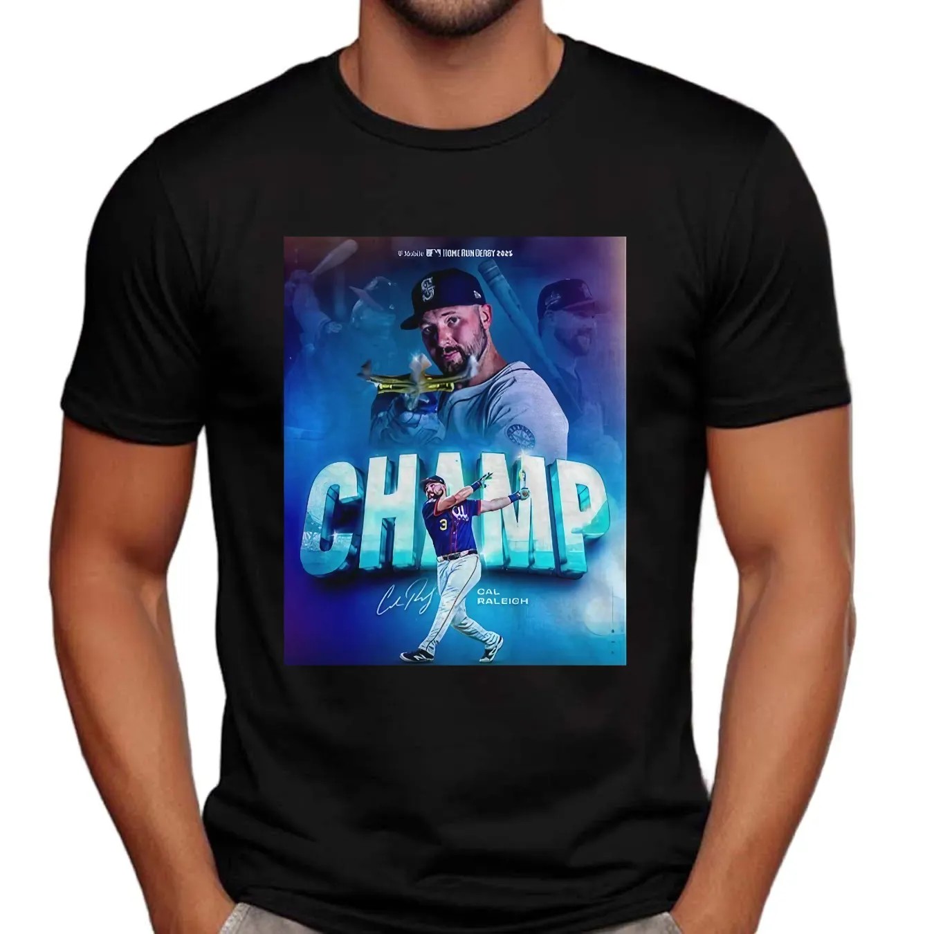 Cal Raleigh Seattle Mariners 2025 Home Run Derby Champ Poster T Shirt