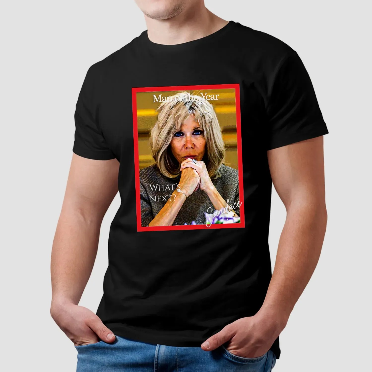 Candace Owens Brigitte Macron Man of the Year Time Magazine T Shirt