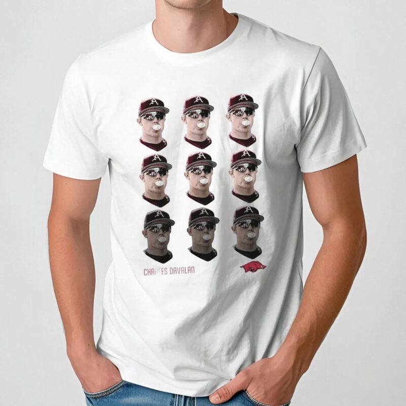 Charles Davalan Arkansas Razorbacks Bubblegum Repeat T Shirt