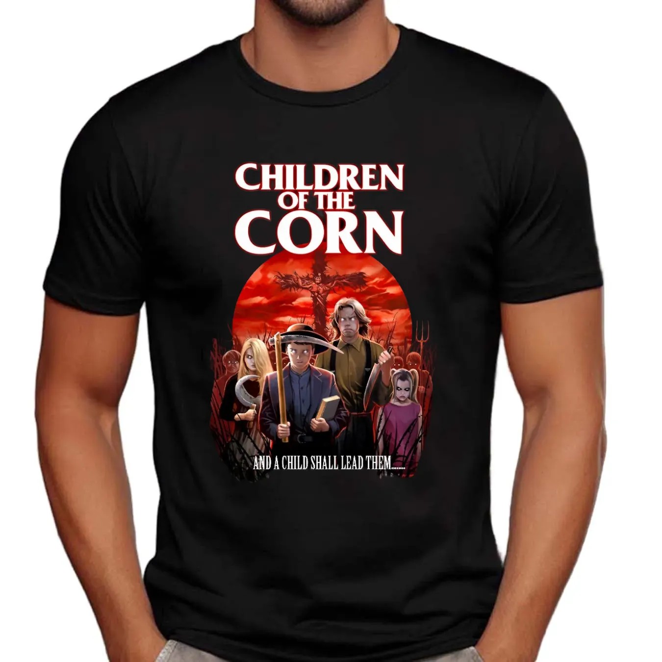 Children Of The Corn And A Child Shall Lead Them Horror Movie T Shirt