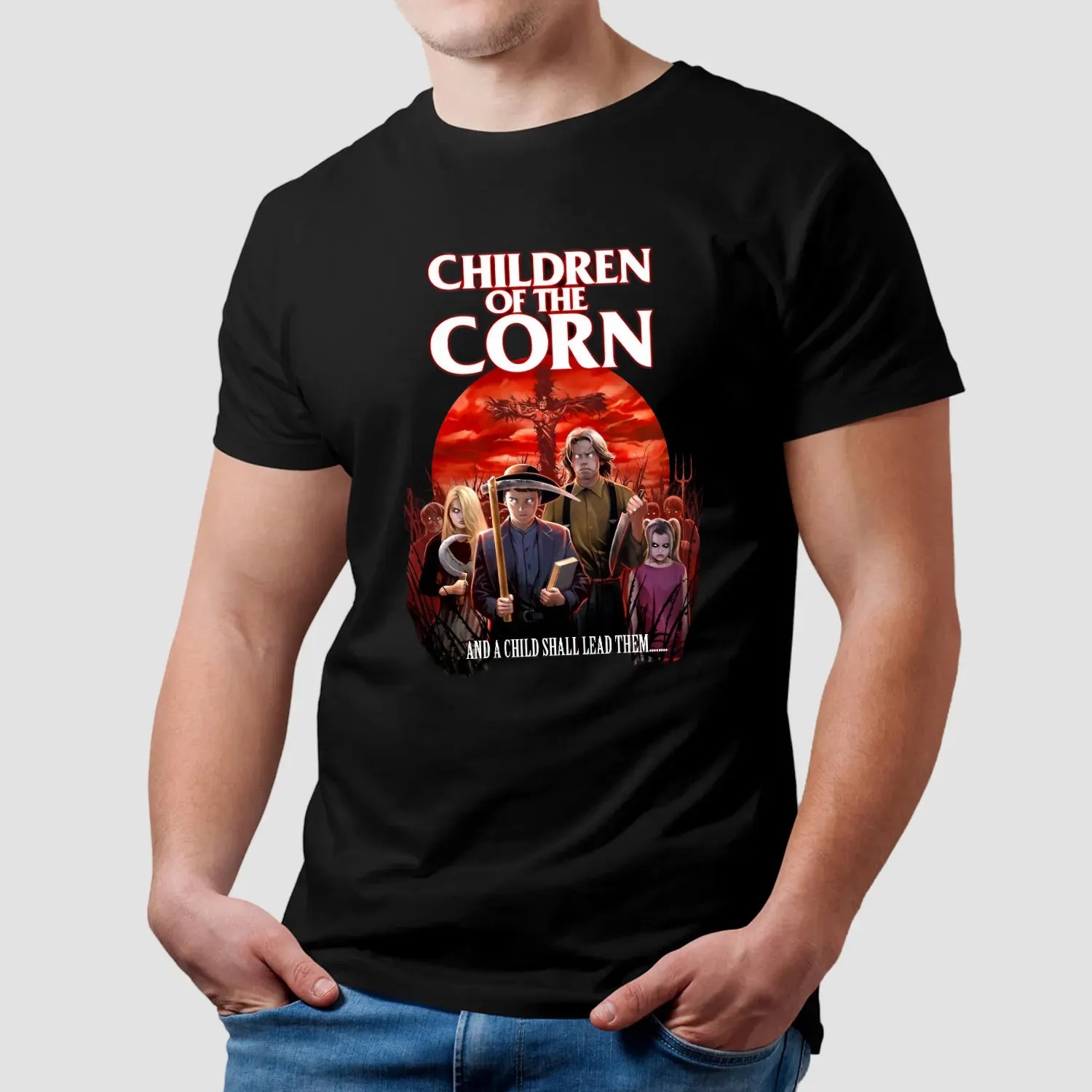 Children Of The Corn And A Child Shall Lead Them Horror Movie T Shirt