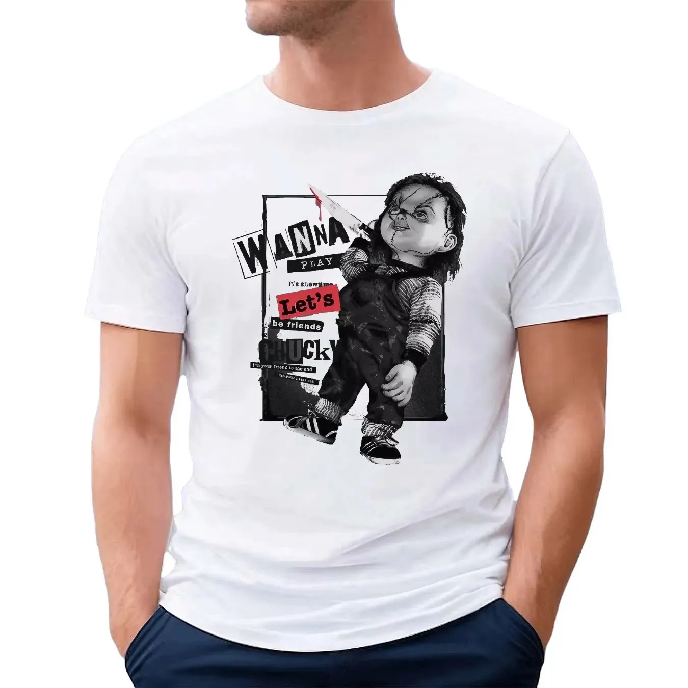 Chucky Wanna Play Let's Be Friends I'm Friend To The End T Shirt