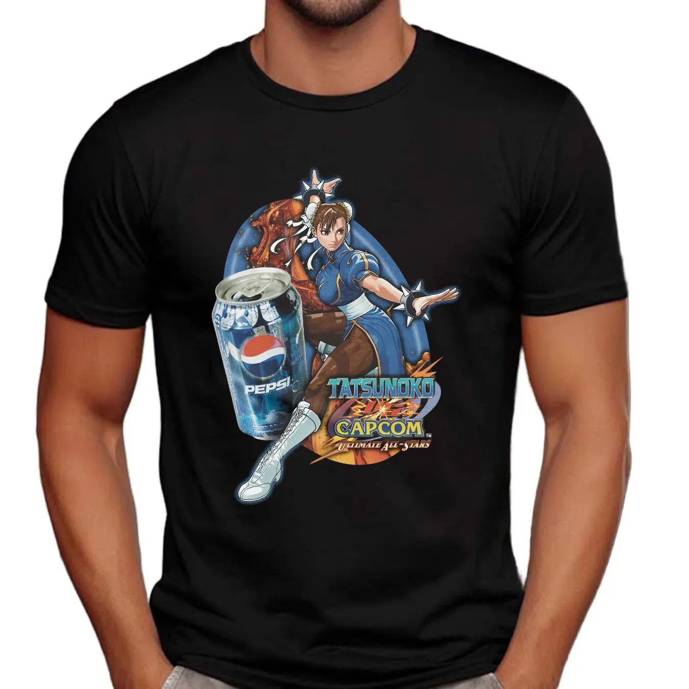 Chun Li Tatsunoko Vs Capcom Ultimate All-stars Pepsi Mashup T Shirt