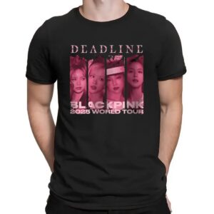 BlackPink Deadline Tour Jennie Jisoo Rose Lisa World Tour Merch T Shirt