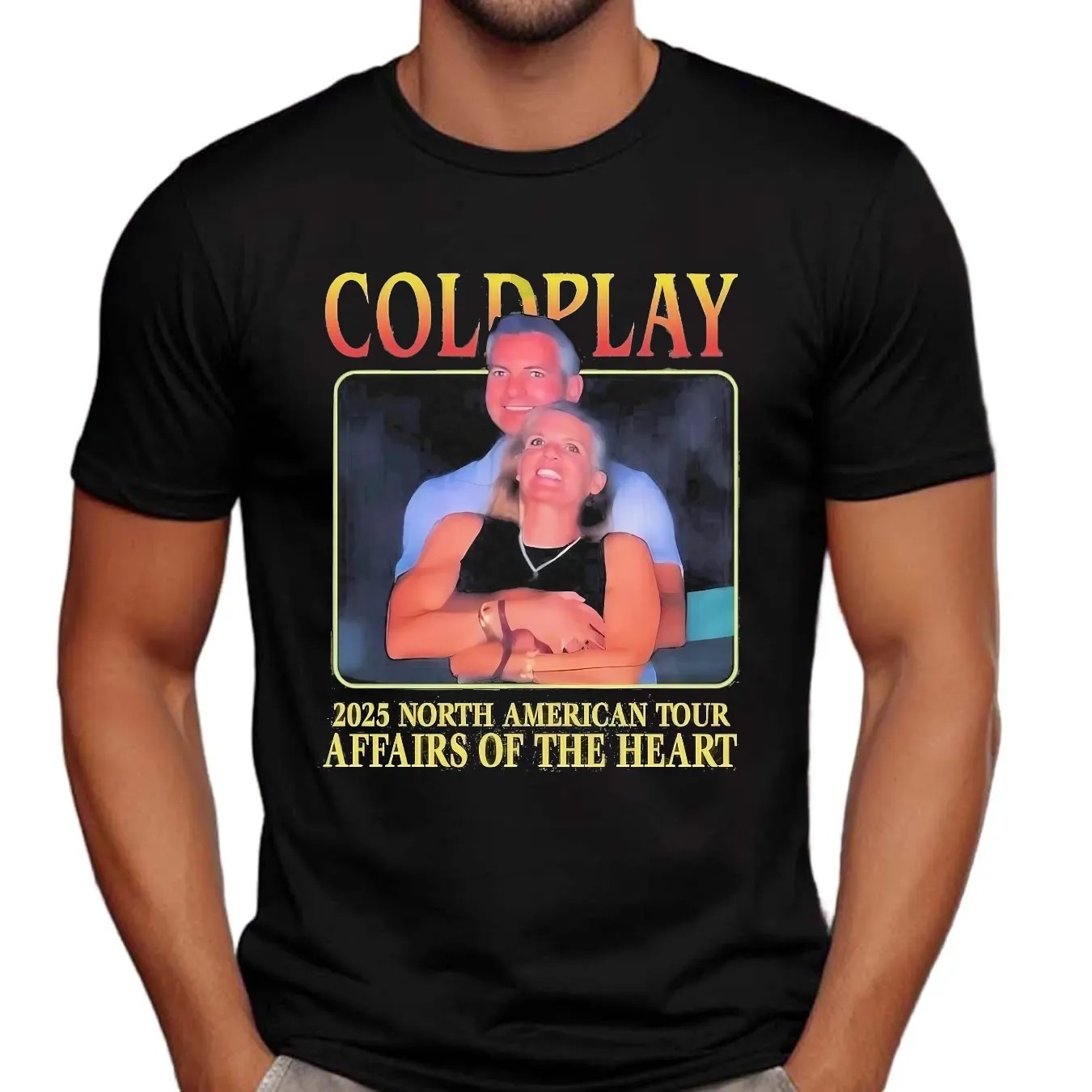 Coldplay 2025 North American Tour Affairs Of The Heart Awkward Moment T Shirt