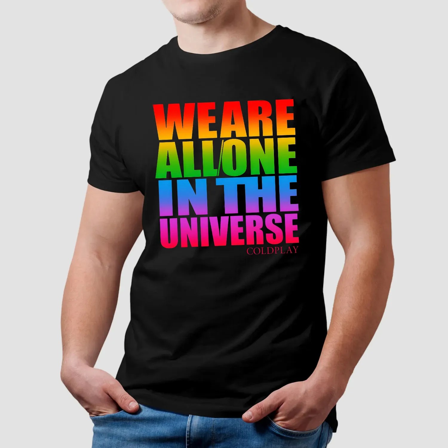 Coldplay We Are All One in the Universe Music of the Spheres 2025 Concert Tour Dates T Shirt