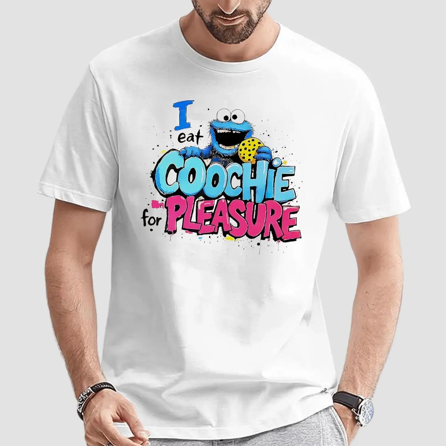 Cookie Monster I Eat Coochie For Pleasure Meme T Shirt