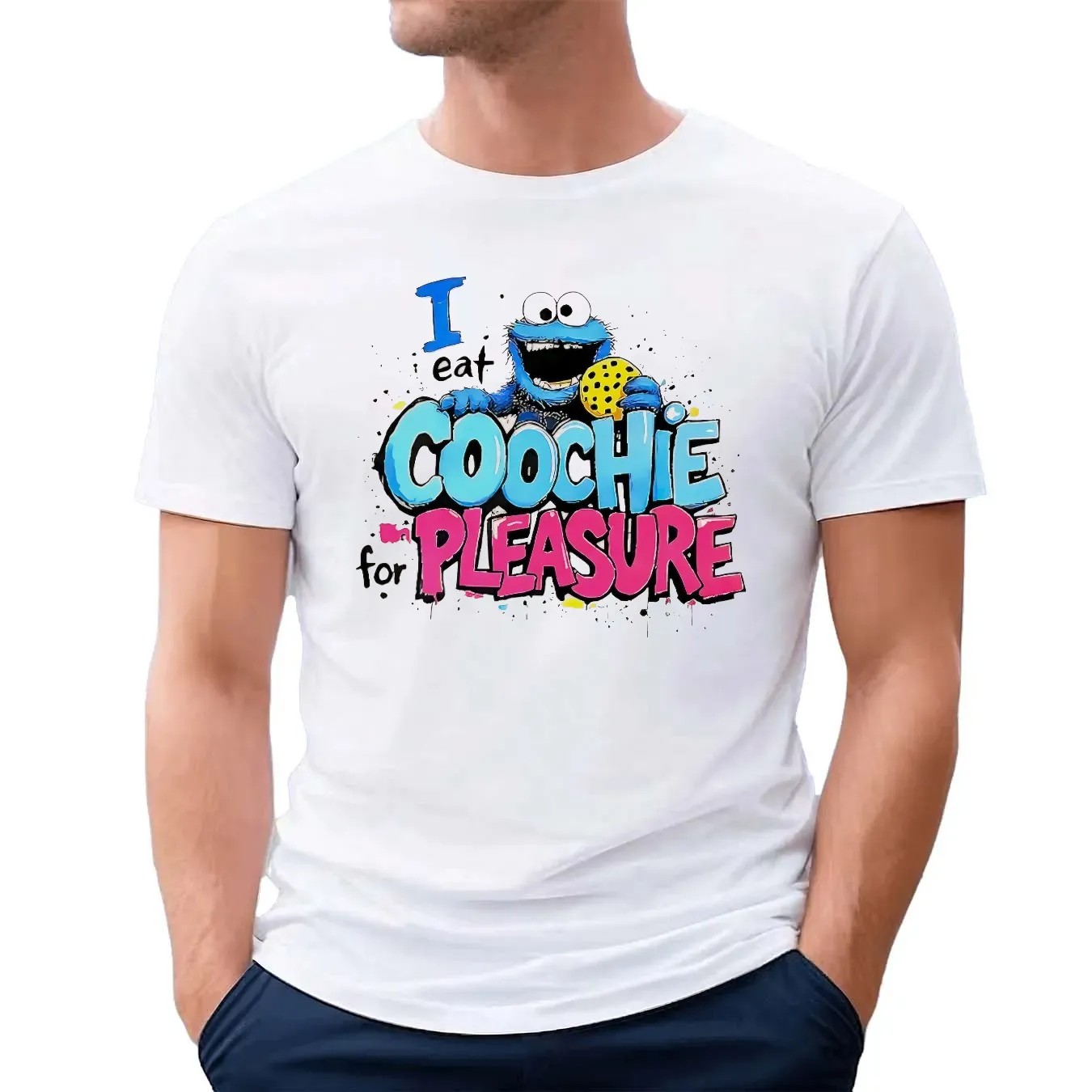 Cookie Monster I Eat Coochie For Pleasure Meme T Shirt