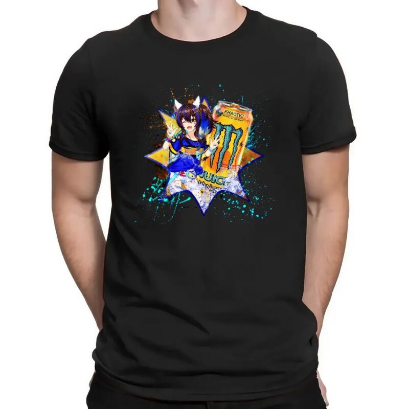 Daitaku Helios Uma Musume Pretty Derby Monster Khaotic Tropical Orange Energy Drink Anime T Shirt