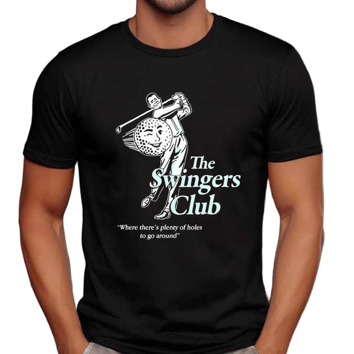 Danny Duncan The Swingers Club Where There’s Plenty Of Holes To Go Around Golf Hit Ball T Shirt