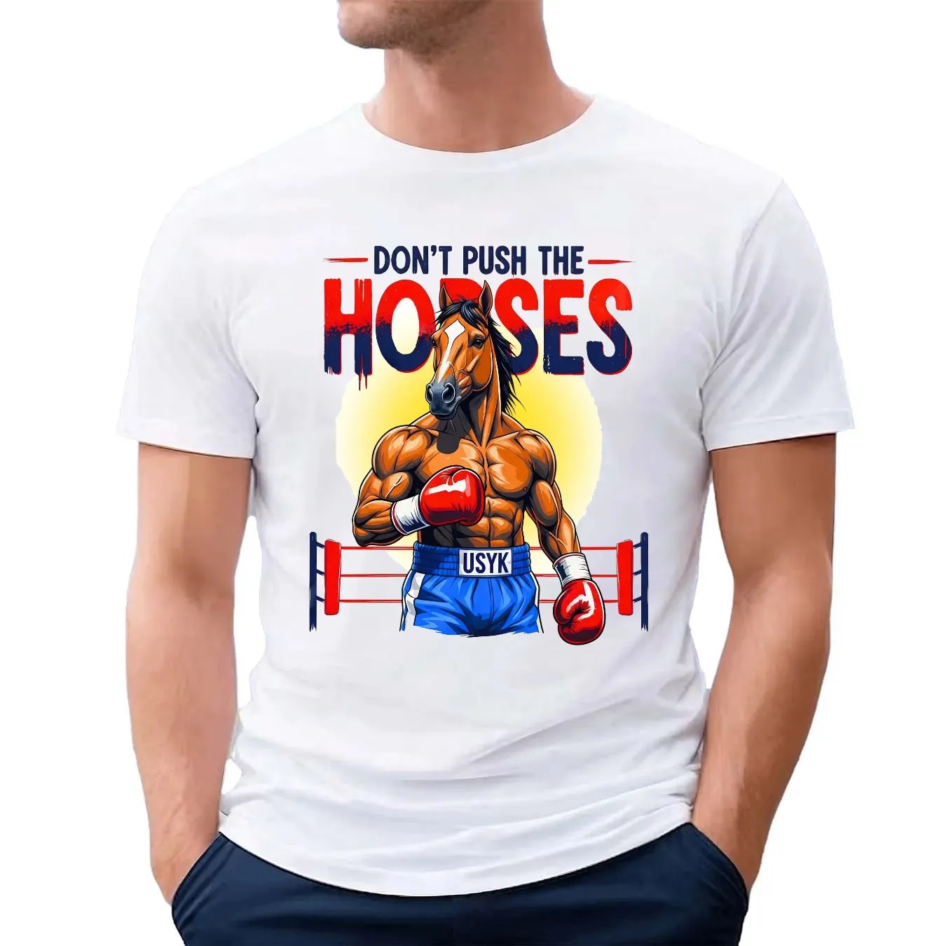 Don't Push The Horses Oleksandr Usyk Fan Art T Shirt