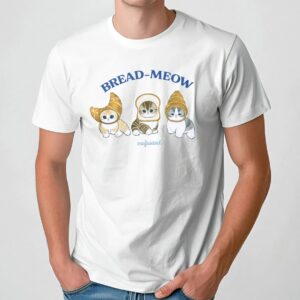 Cat Bread Meow Mofusand Croissant Sandwich T Shirt