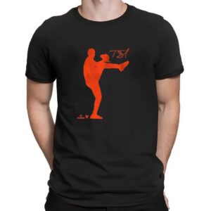 Tarik Skubal Detroit Tigers Baseball Silhouette T Shirt