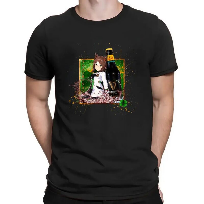 Fine Motion Uma Musume Pretty Derby Guinness Foreign Extra Stout Anime T Shirt