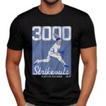 Clayton Kershaw Los Angeles Dodgers 3000 Strikeouts T Shirt