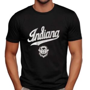 Indiana Hoosiers Mascot Script Logo T Shirt