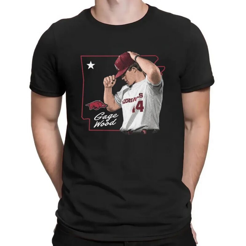 Gage Wood Portrait Black Hometown Series T Shirt