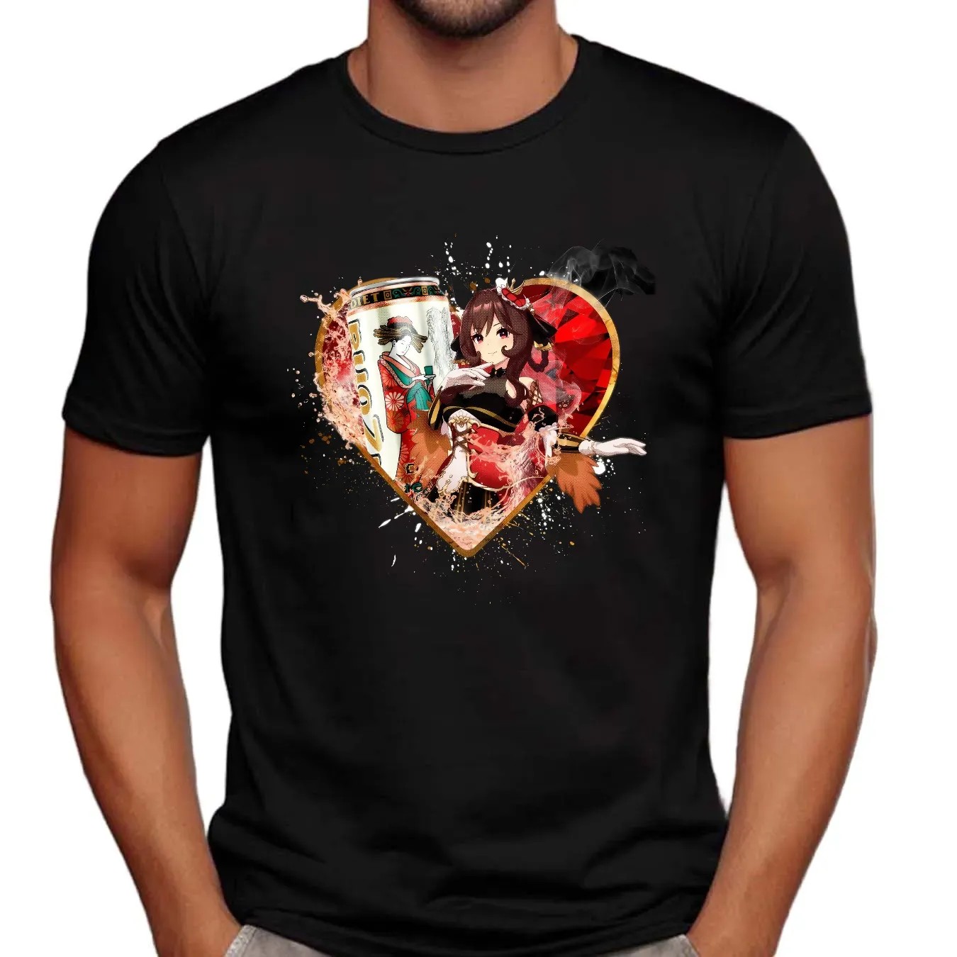 Gentildonna Uma Musume Pretty Derby Arizona Diet Green Tea Anime T Shirt