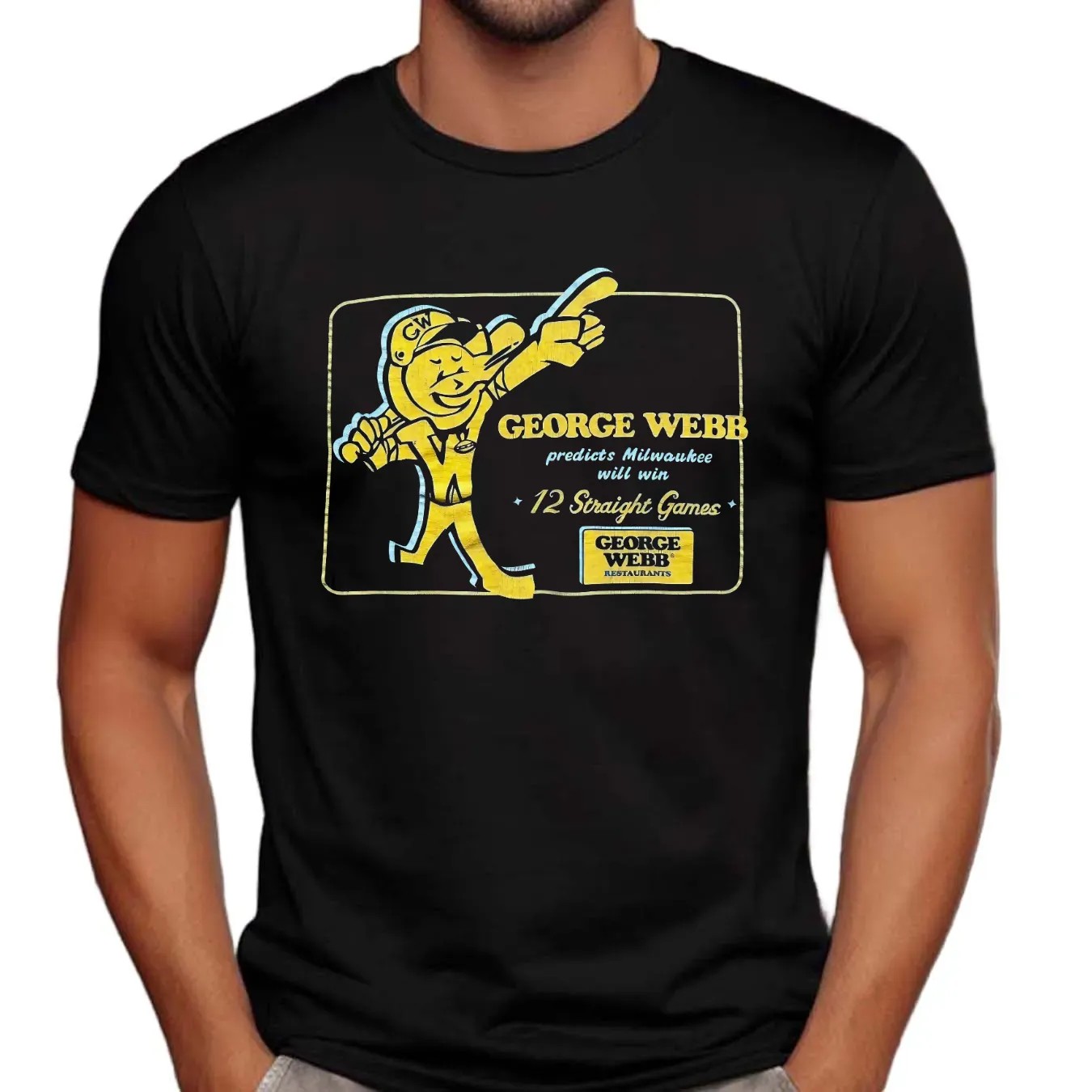 George Webb Predicts Milwaukee Will Win 12 Straight Games T Shirt