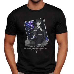 Kamome Kushima A Girl In Search Of Memories And A Pirate Ship Summer Pockets Anime T Shirt
