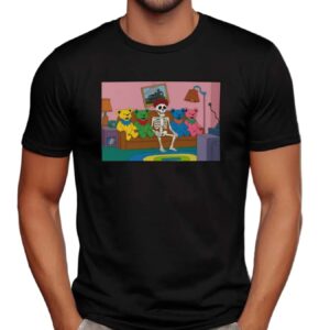 Dancing Bears Skeleton Couch Tour '25 Living Room T Shirt