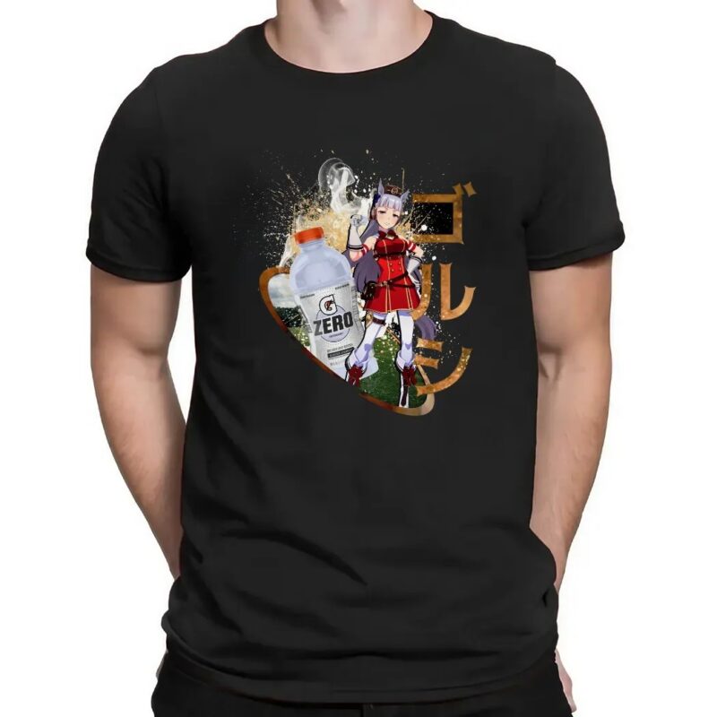 Gold Ship Uma Musume Glacier Cherry Gatorade Zero Sugar Anime T Shirt