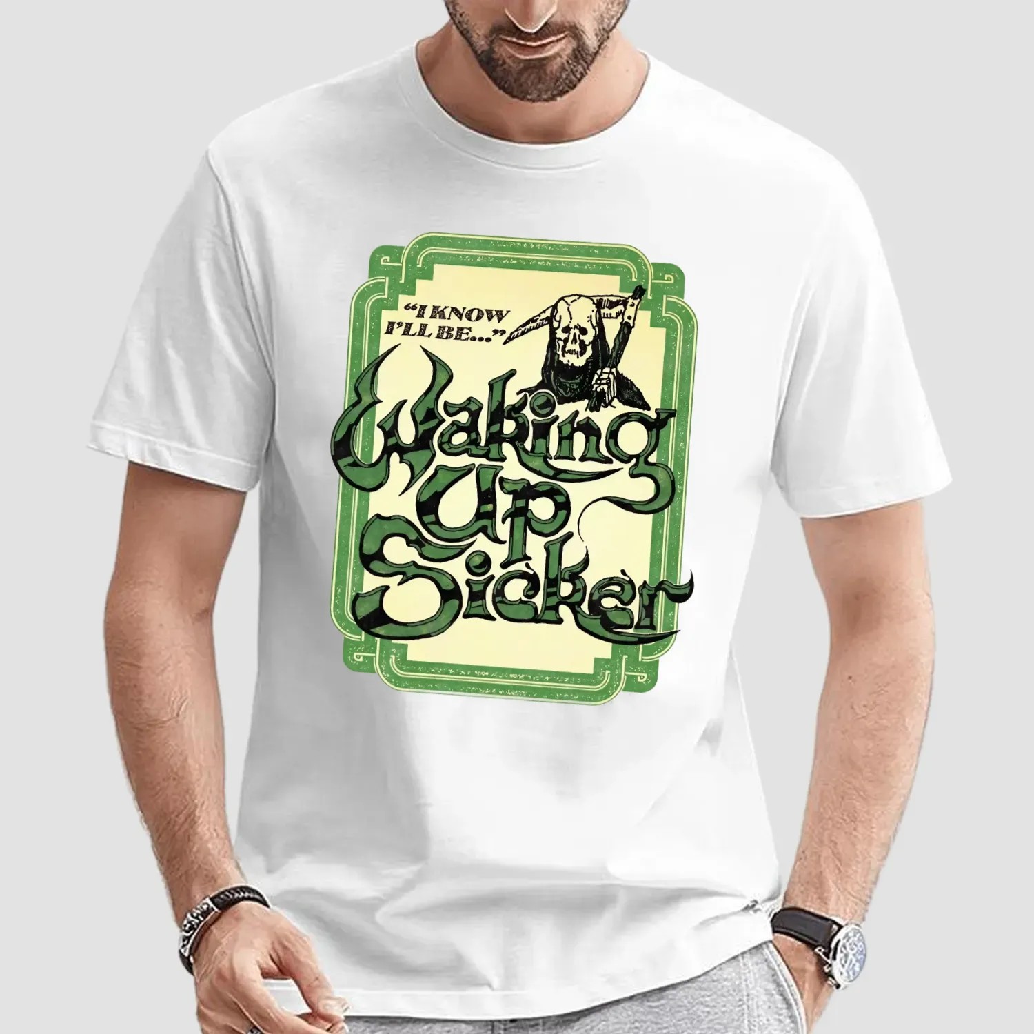 Grim Reaper I Know I'll Be Waking Up Sicker T Shirt