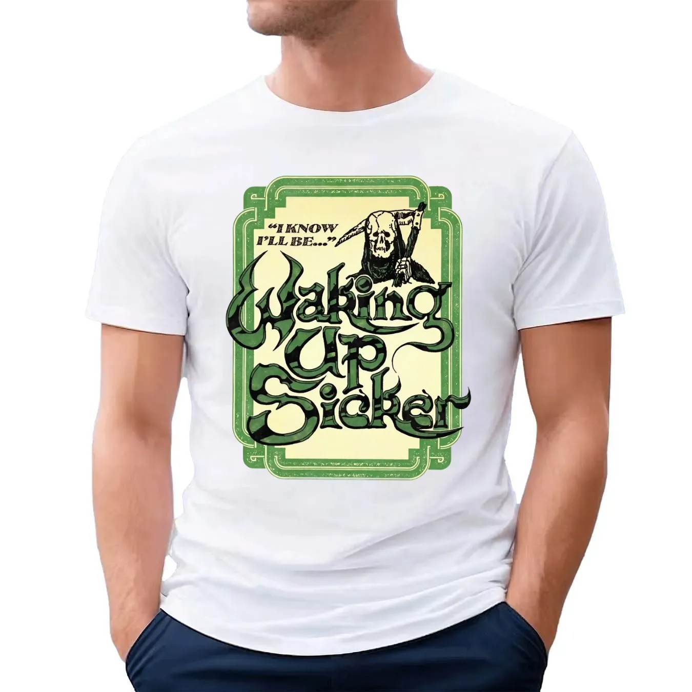 Grim Reaper I Know I'll Be Waking Up Sicker T Shirt