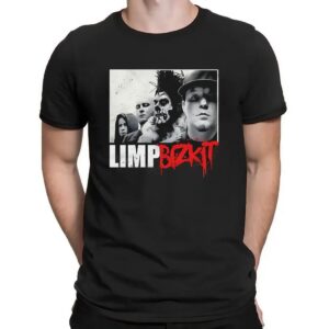 Limp Bizkit Grunge Portrait Band Members Metal T Shirt