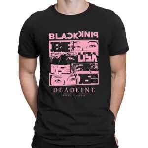 BLACKPINK 2025 Deadline World Tour Jennie Lisa Rosé Jisoo Eye Art Kpop T Shirt