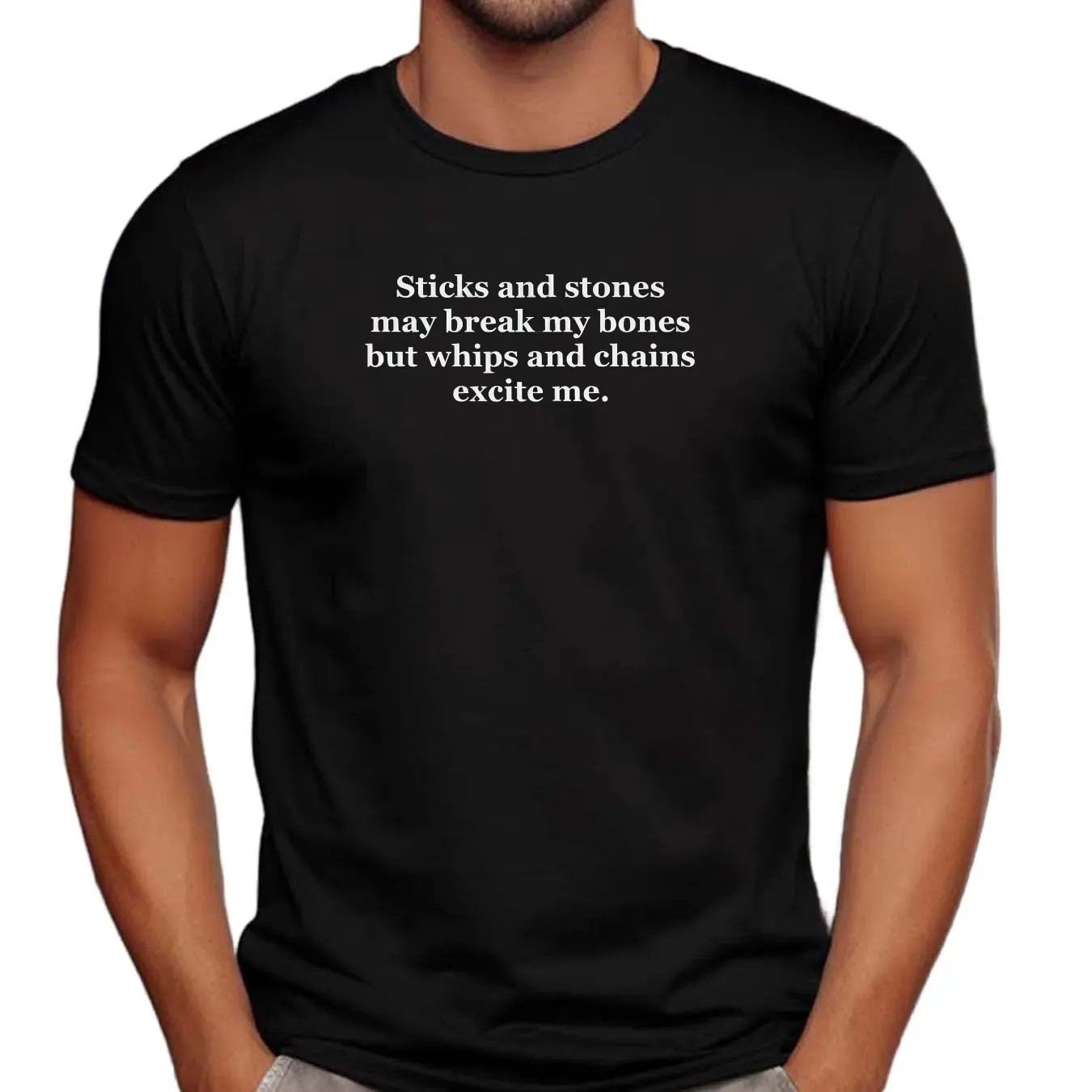 Harry Styles X Rihanna Sticks And Stones May Break My Bones But Whips And Chains Excite Me T Shirt