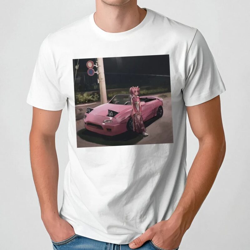 Haru Urara Uma Musume Pretty Derby Pink Mazda Miata Anime T Shirt