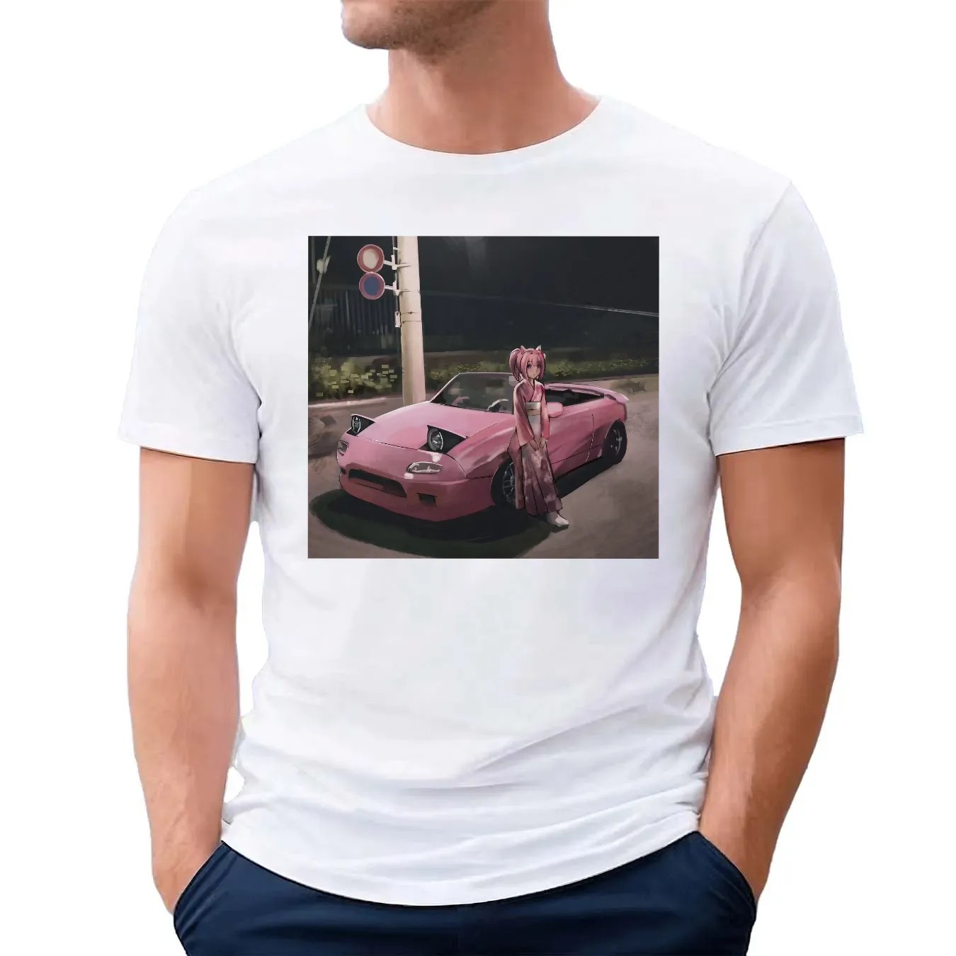 Haru Urara Uma Musume Pretty Derby Pink Mazda Miata Anime T Shirt