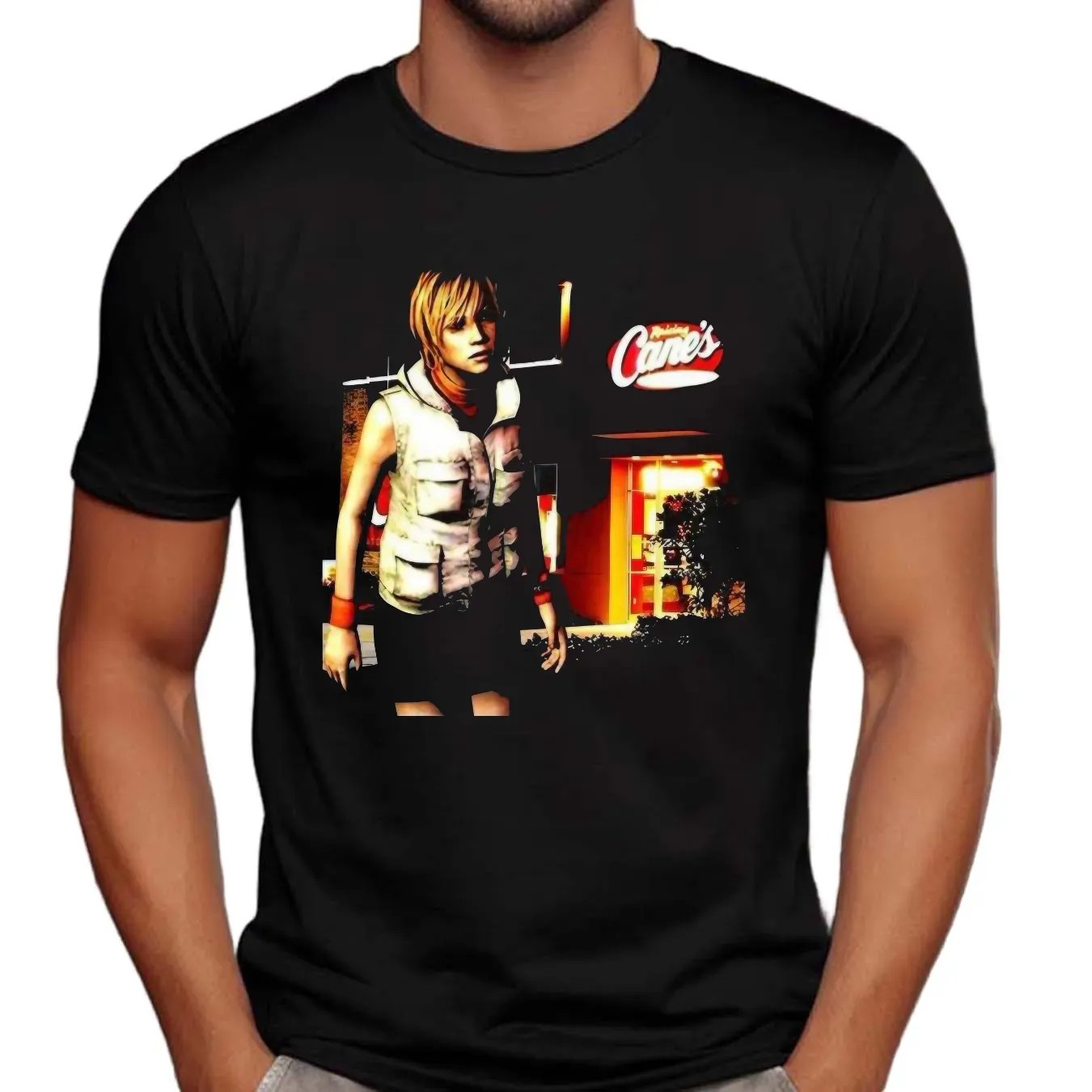 Heather Mason Silent Hill At Raising Cane’s Restaurants Vintage T Shirt 2
