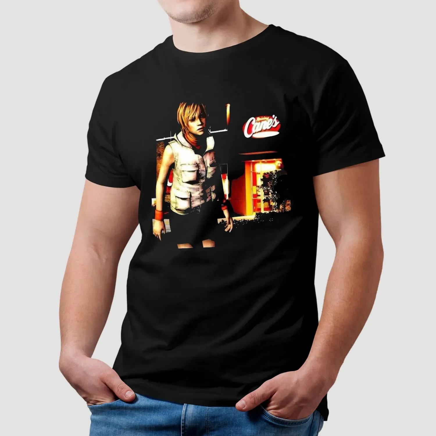 Heather Mason Silent Hill At Raising Cane’s Restaurants Vintage T Shirt 2