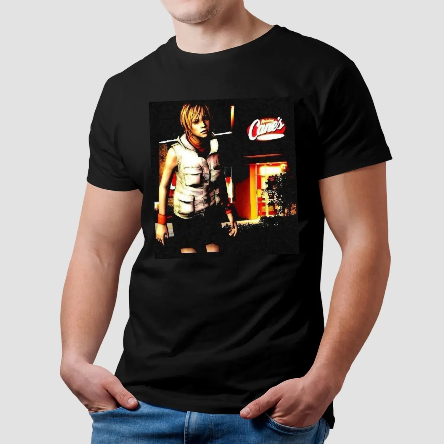Heather Mason Silent Hill At Raising Cane’s Restaurants Vintage T Shirt