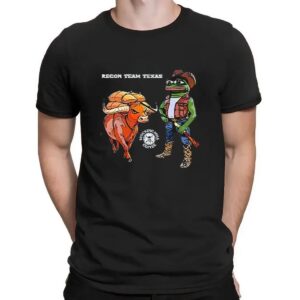 Stocking Mill Coffee Recon Team Texas Pepe The Frog Cowboy T Shirt