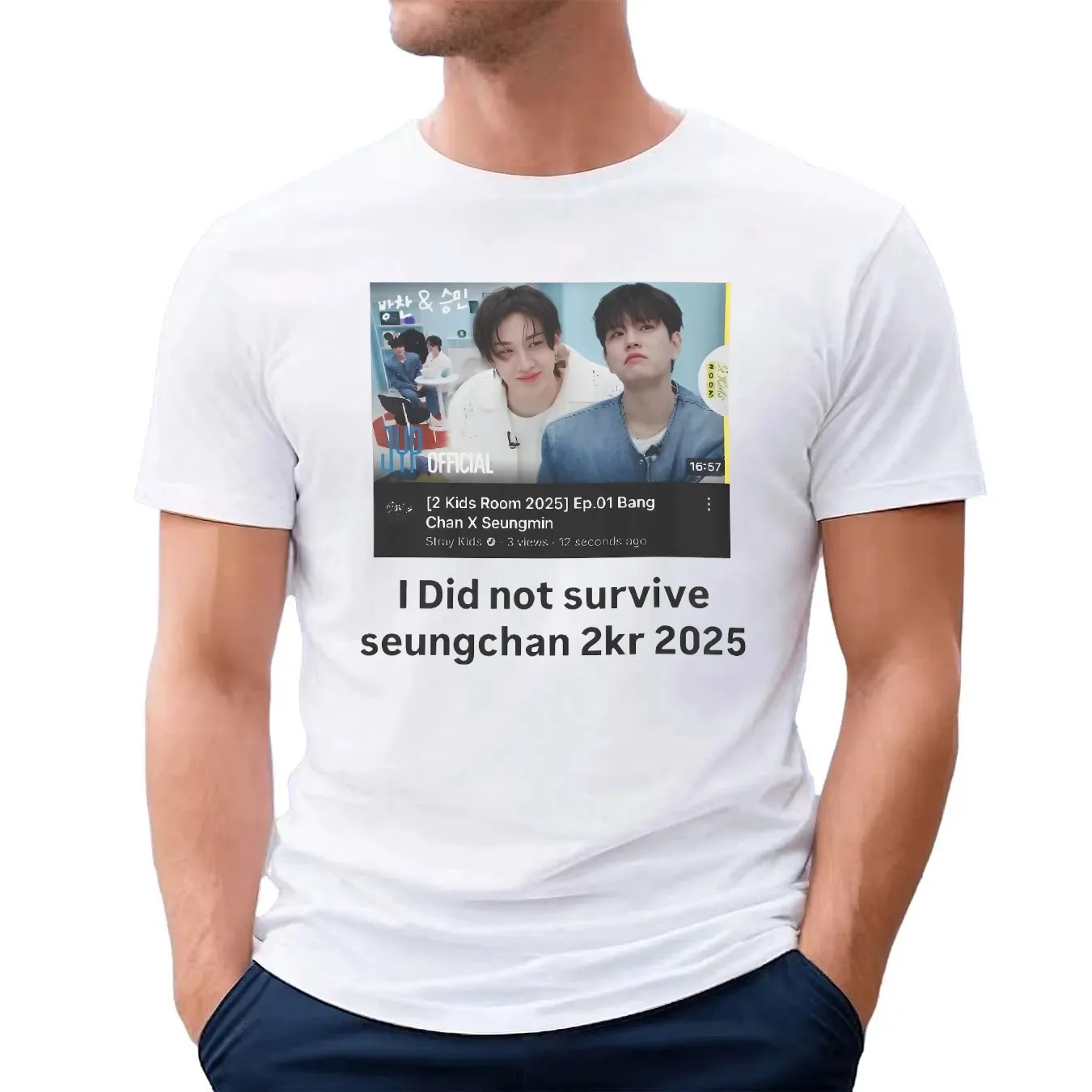 I Did Not Survive Seungchan 2KR 2025 Bang Chan Seungmin Stray Kids T Shirt