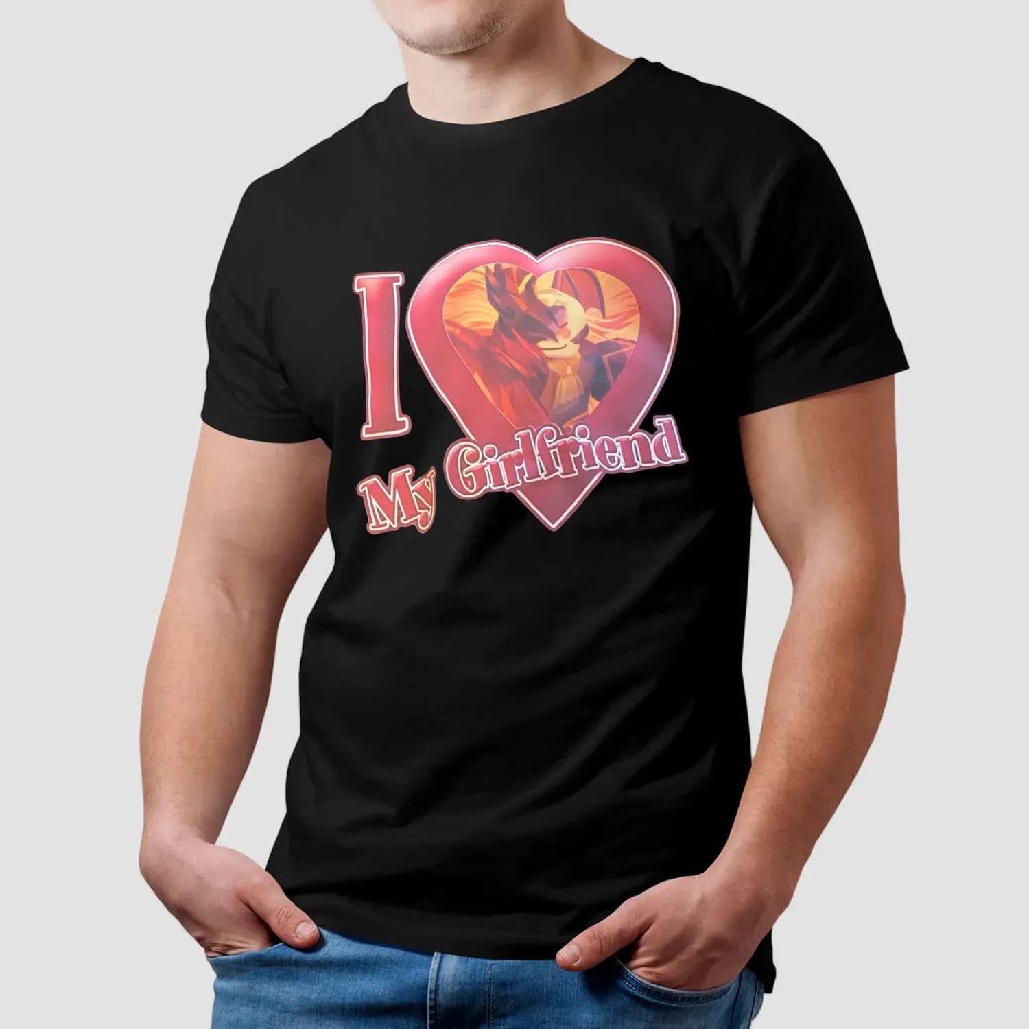 I Love My Girlfriend Firebrand Phighting Meme T Shirt