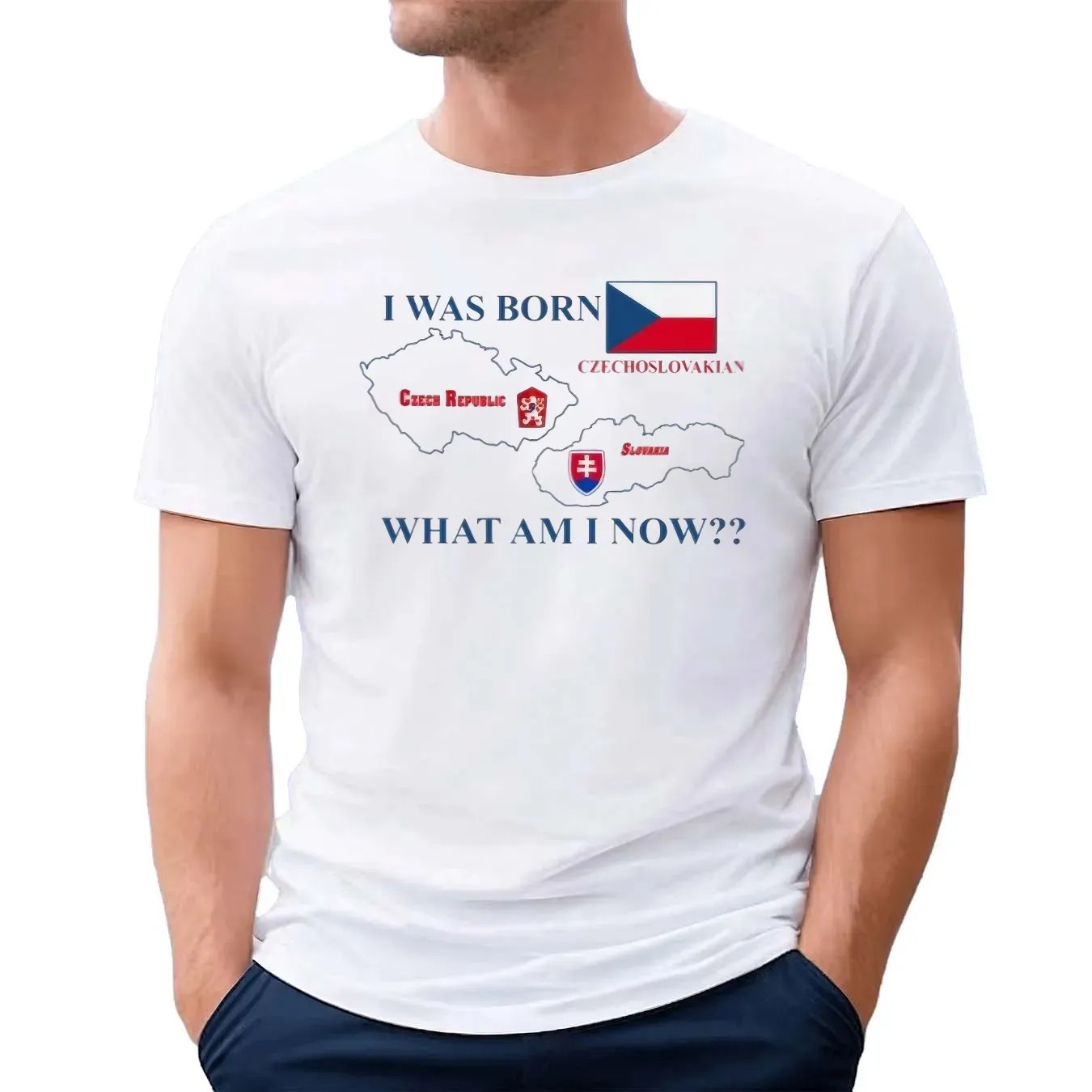 I Was Born Czechoslovakian Czech Republic Slovakia What Am I Now Restaurant Zlata Praha T Shirt