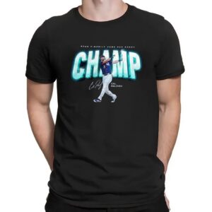 Cal Raleigh Seattle Mariners 2025 T-mobile Home Run Derby Champ Signature T Shirt