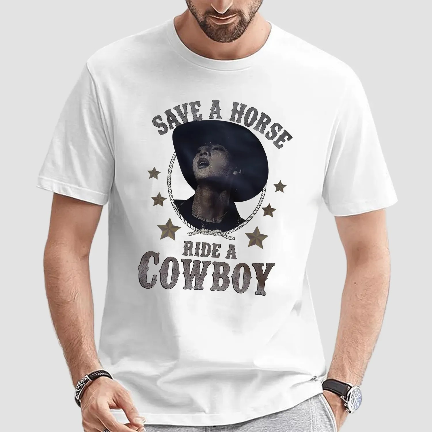 Jin BTS Save A Horse Ride A Cowboy T Shirt