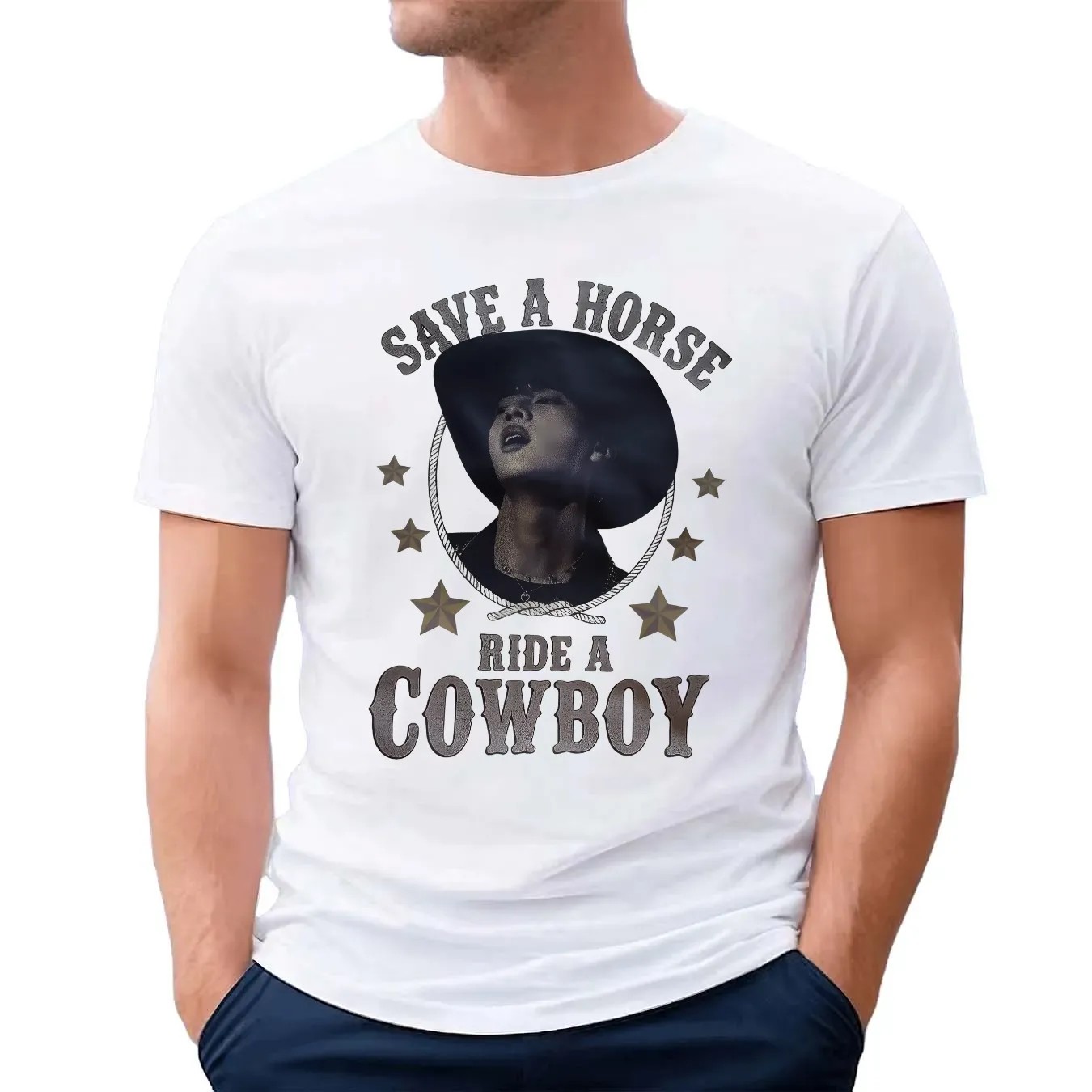 Jin BTS Save A Horse Ride A Cowboy T Shirt