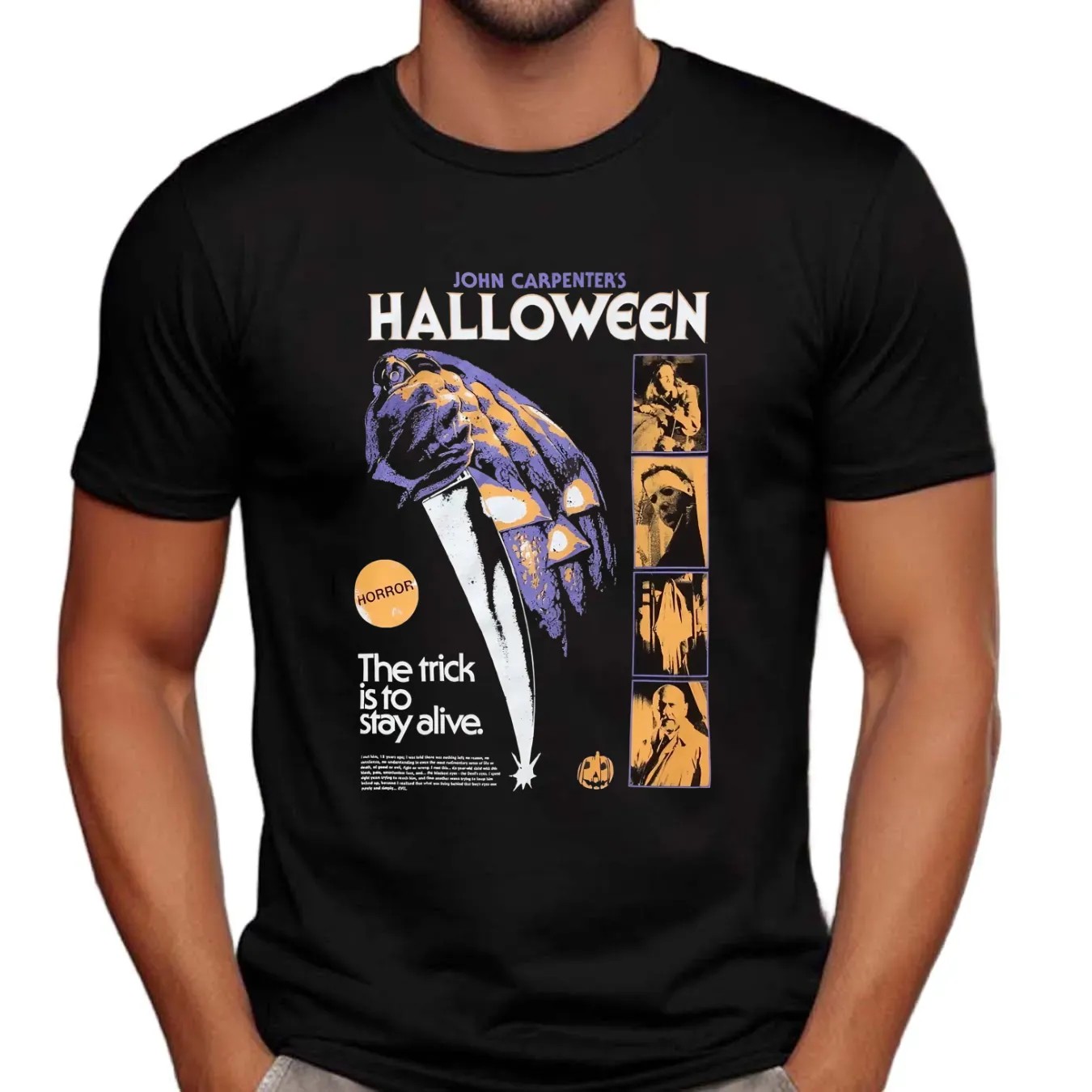 John Carpenter's Halloween The Trick Is To Stay Alive T Shirt